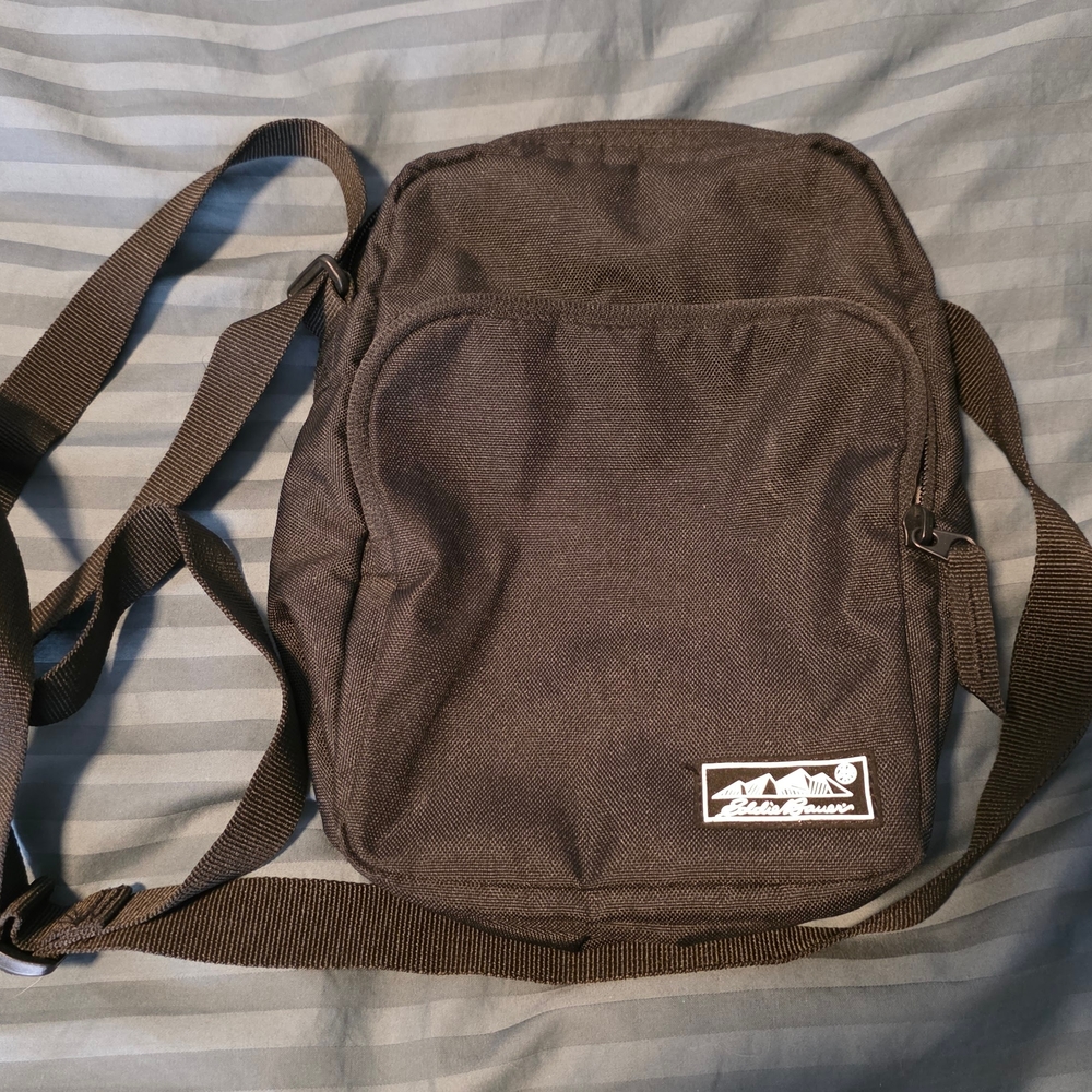 Outdoor Adventure Black Crossbody Bag